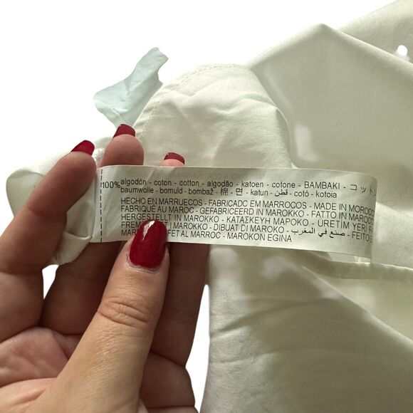 ZARA Oversized Button Down Tunic Dress White Small - Picture 6 of 6